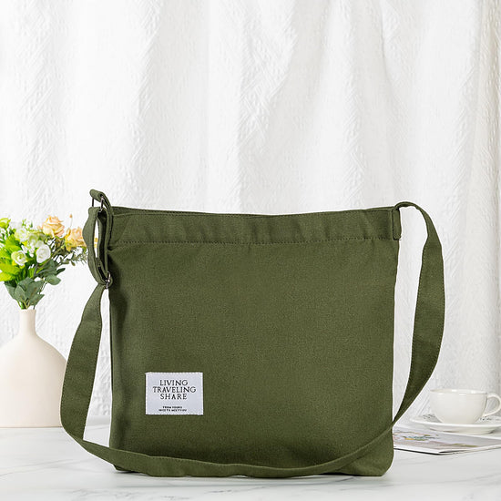 Covelin women's retro canvas shoulder bag hobo crossbody handbag