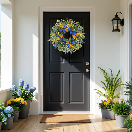 Wreath — spring and summer floral design