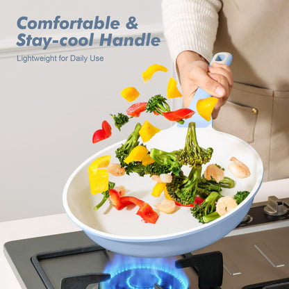 SENSARTE saute fry pan with glass lid