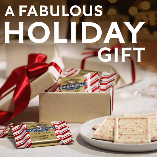Ghirardelli chocolate candy — Peppermint bark and milk chocolate with pistachio fillingGhirardelli chocolate candy — Peppermint bark and milk chocolate with pistachio filling