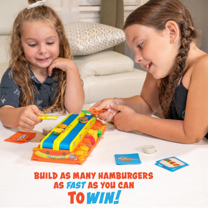 Fotorama Burger Mania — fast-paced conveyor belt competition game for kids 6 and up