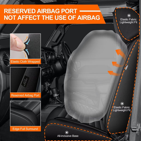 Vehicle seat cover — Custom fit leather for Jeep Gladiator 2020-2026