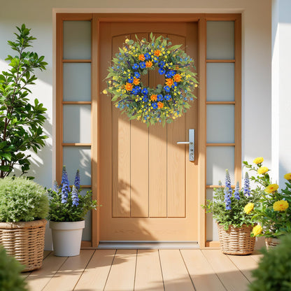 Wreath — spring and summer floral design