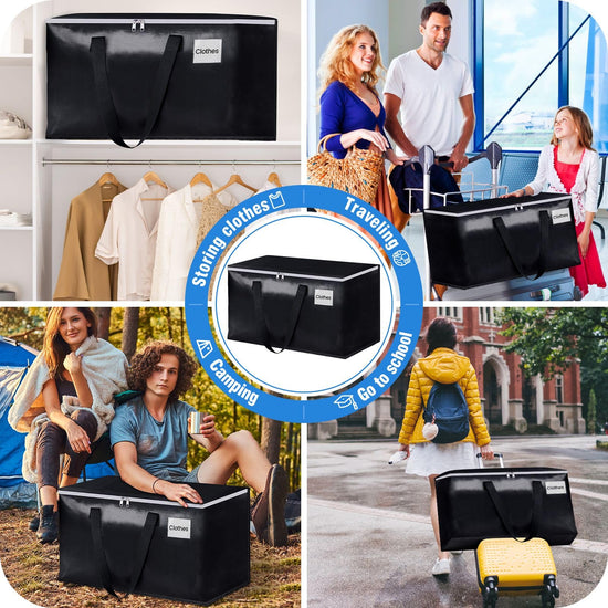 BlissTotes storage bags — heavy duty with zippers and sturdy handles