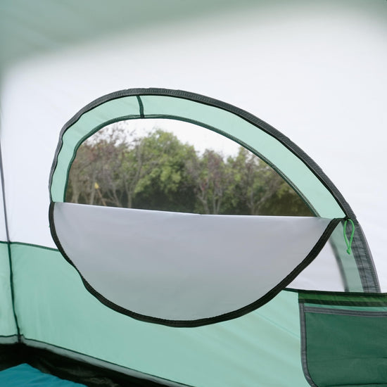 Amazon Basics camping tent — Quick setup with rainfly and weather-resistant design