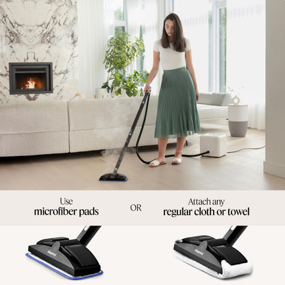 Dupray Neat steam cleaner — includes accessory kit