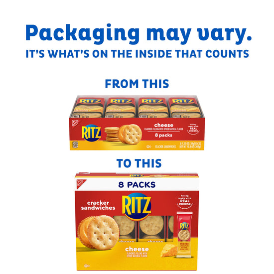 RITZ cheese sandwich crackers — lunch snack packs, 48 count pack