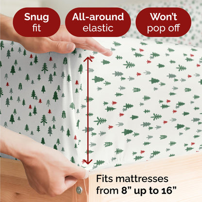BED_LINEN_SET — Deep pocket Christmas sheet set by CGK Linens