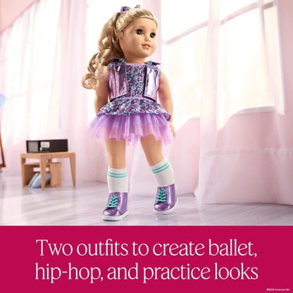Toy figure — American Girl Truly Me #125 with dance all day set and accessories