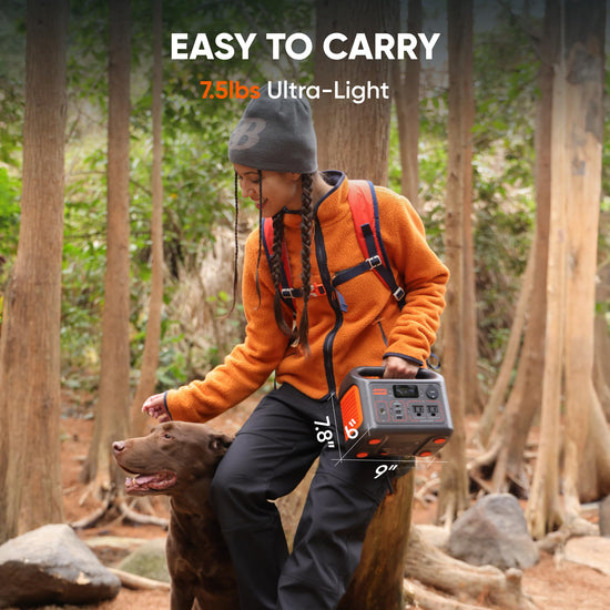 Jackery electricity generator — portable power station with LiFePO4 battery