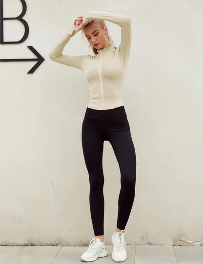 Lviefent women's running track jacket — lightweight design with thumb holes