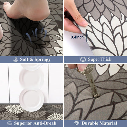 HEBE anti fatigue floor mat — Non slip cushioned comfort mat for kitchen and laundry