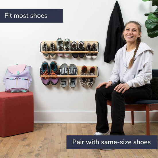 Peachy modern shelf — wall mounted designPeachy modern shelf — wall mounted shoe storage solution
