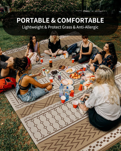 Outdoor rug - waterproof and reversible for indoor and outdoor use
