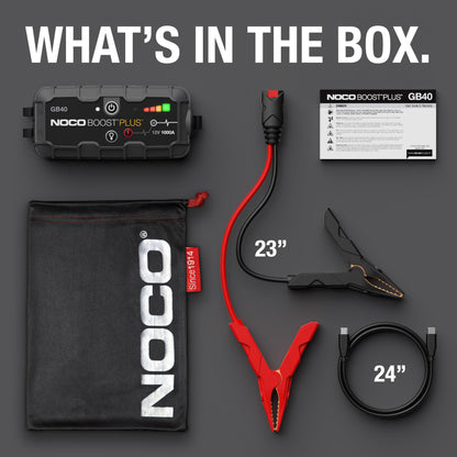 NOCO Boost GB40 — 1000A ultraSafe jump starter for gas and diesel engines