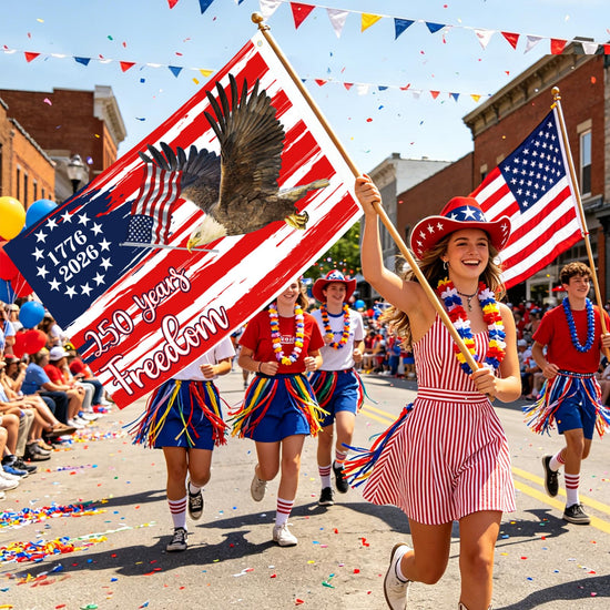 250 Anniversary USA Flag 3x5 Outdoor American Flag Double Sided 3-Ply 1776-2026 250 Years of Freedom Patriotic Flags Banner for 4th of July Memorial Independence Veterans Labor Armed Forces