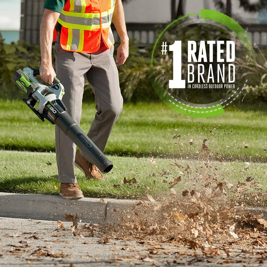 EGO Power+ leaf blower — Variable-speed operation, battery and charger not includedEGO Power+ leaf blower — Variable-speed operation, battery and charger not included