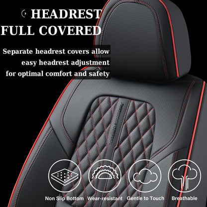 Coverado car seat covers - Nappa leather waterproof full set for most vehicles