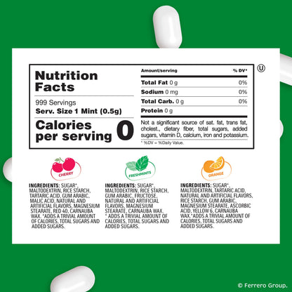 Sugar candy — Tic Tac variety pack mega box, 27 packs of fruity mints, 17.14 oz