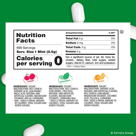 Sugar candy — Tic Tac variety pack mega box, 27 packs of fruity mints, 17.14 oz