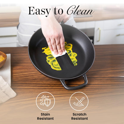 nuovva dutch ovens - shallow cast iron design