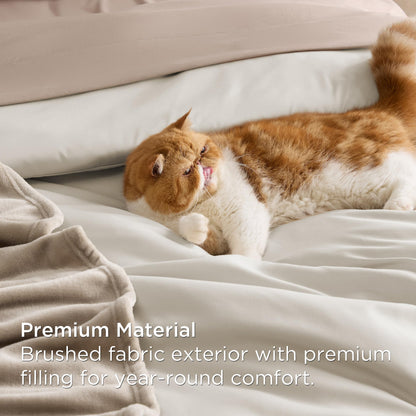 Bedsure bedding set — 8 piece with soft fleece microfiber blanket and sheets