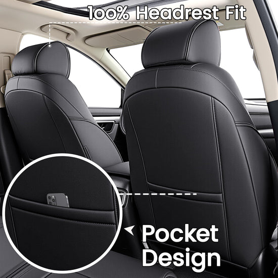 HKZ vehicle seat covers - leather for Honda CR-V 2017-2022 models