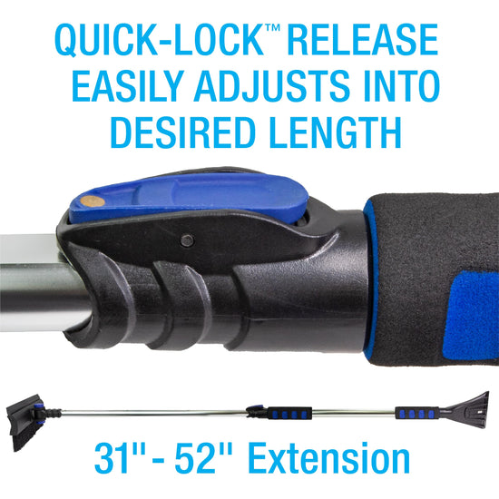 Subzero snow broom — quick lock design for easy use