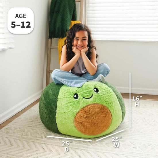 Big Joe bean bag chair — durable polyester nylon blend, 2 feet round