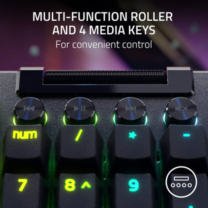 Razer BlackWidow V4 — mechanical gaming keyboard with customizable RGB lighting