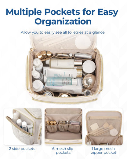 COSMETIC CASE — Large wide-open design with handle by BAGSMART