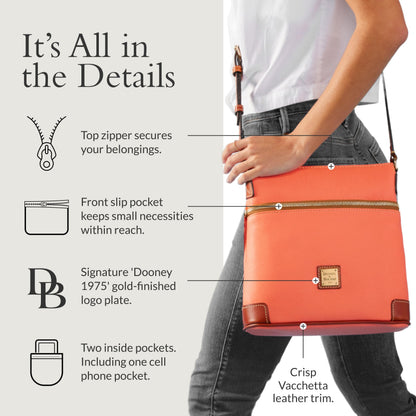 Dooney & Bourke handbag — Pebble grain leather with adjustable shoulder strap