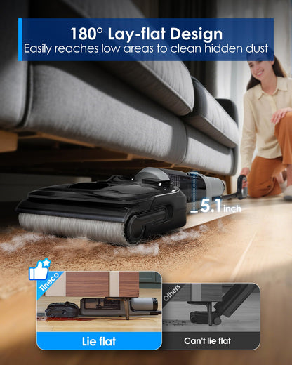 Tineco ifloor wet dry vacuum cleaner — powerful suction and long runtime