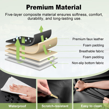 AOMSAZTO truck seat covers - waterproof faux leather for Chevrolet Silverado 2007-2026