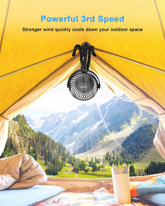 Coohea stroller fan — Portable clip-on fan for travel and outdoor use
