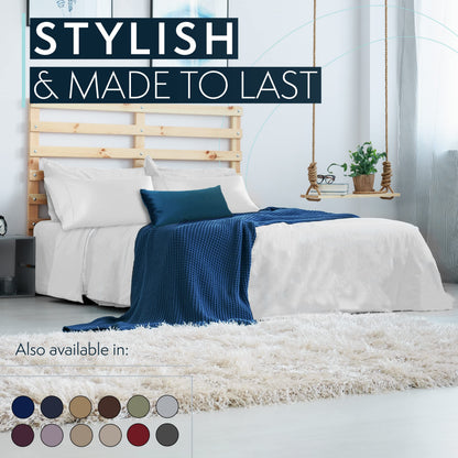 HC Collection bed linen set — 16 inch deep pockets for bedding sheets and pillowcases