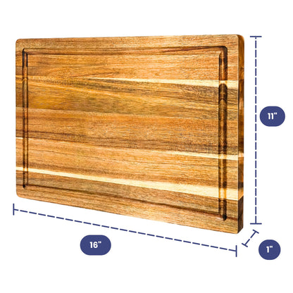 Cutting board — Non toxic acacia wood with natural beeswax finish by Ziruma