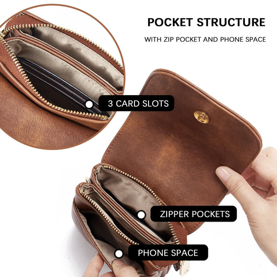 BOSTANTEN crossbody handbag with adjustable strap and vegan leather design.