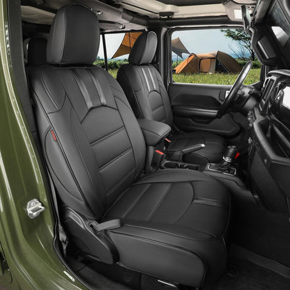 coverdream Wrangler seat covers - luxury waterproof leather for Jeep Wrangler 2018-2026