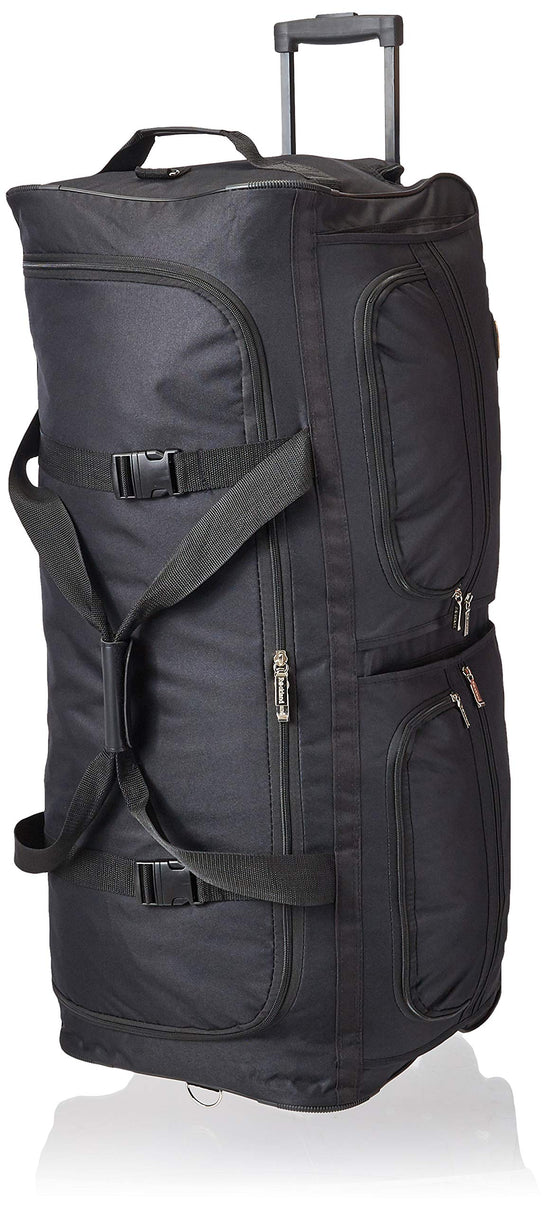 Rockland duffel bag — 22 inch rolling design in black