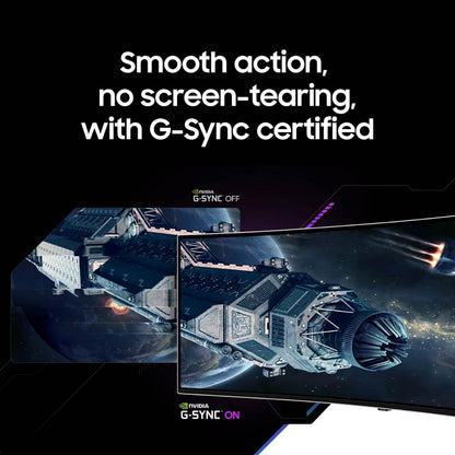 Samsung monitor — 49 inch curved QD-OLED with 240Hz refresh rate and G-Sync compatible