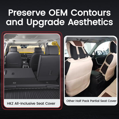 HKZ vehicle seat covers - leather for Honda CR-V 2017-2022 models