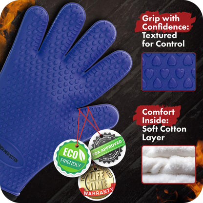 POT_HOLDER — Orange BBQ gloves in various colors and sizesPOT_HOLDER — Orange BBQ gloves with multiple color and size options
