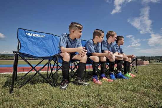 Kwik Goal bench — 6-seat design
