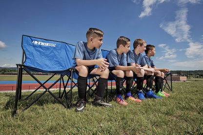 Kwik Goal bench — 6-seat design for teams and groups