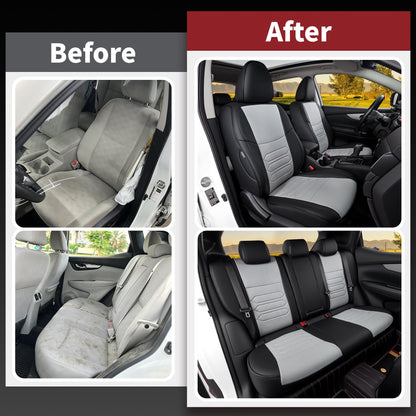 Vehicle seat cover — Custom fit leatherette for Nissan Rogue 2020-2024 models