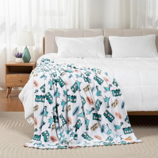 Peanuts & Mo & LBT kids throw blanket — cozy design for comfort and warmthPeanuts & Mo & LBT kids blanket — cozy design for comfort and warmth