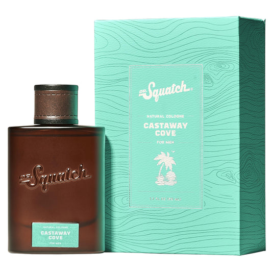 Personal fragrance — Dr. Squatch natural cologne with manly pine and cypress scent