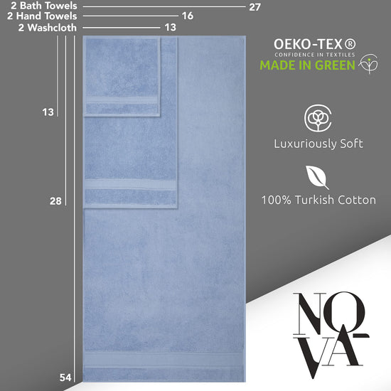 NOVA towel set — luxury Turkish linen for hotel quality bathrooms