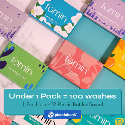 FOMIN - Paper soap sheets for hand washing — portable travel soap sheets